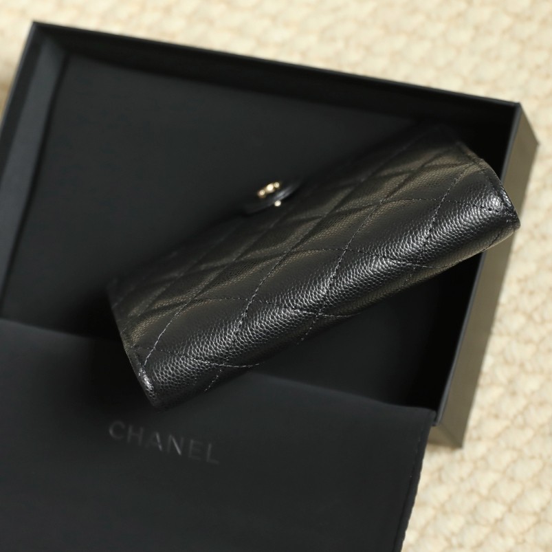 25P 護照夾小球牛皮黑色淡金_2