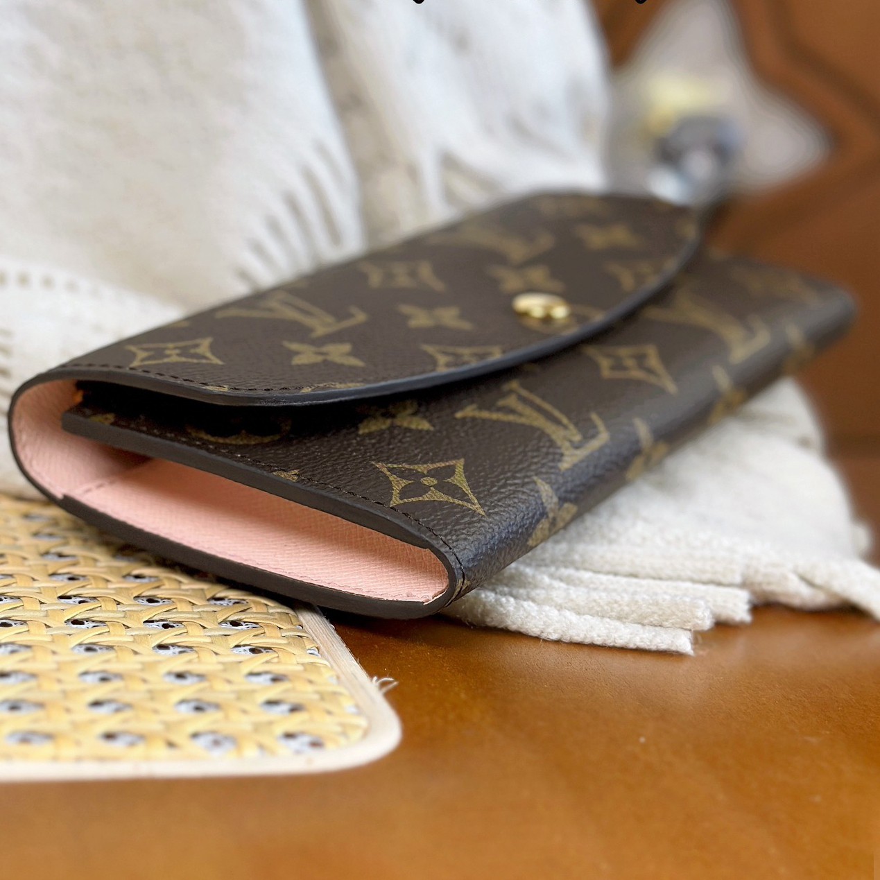 M60697  Emilie長夾粉_4