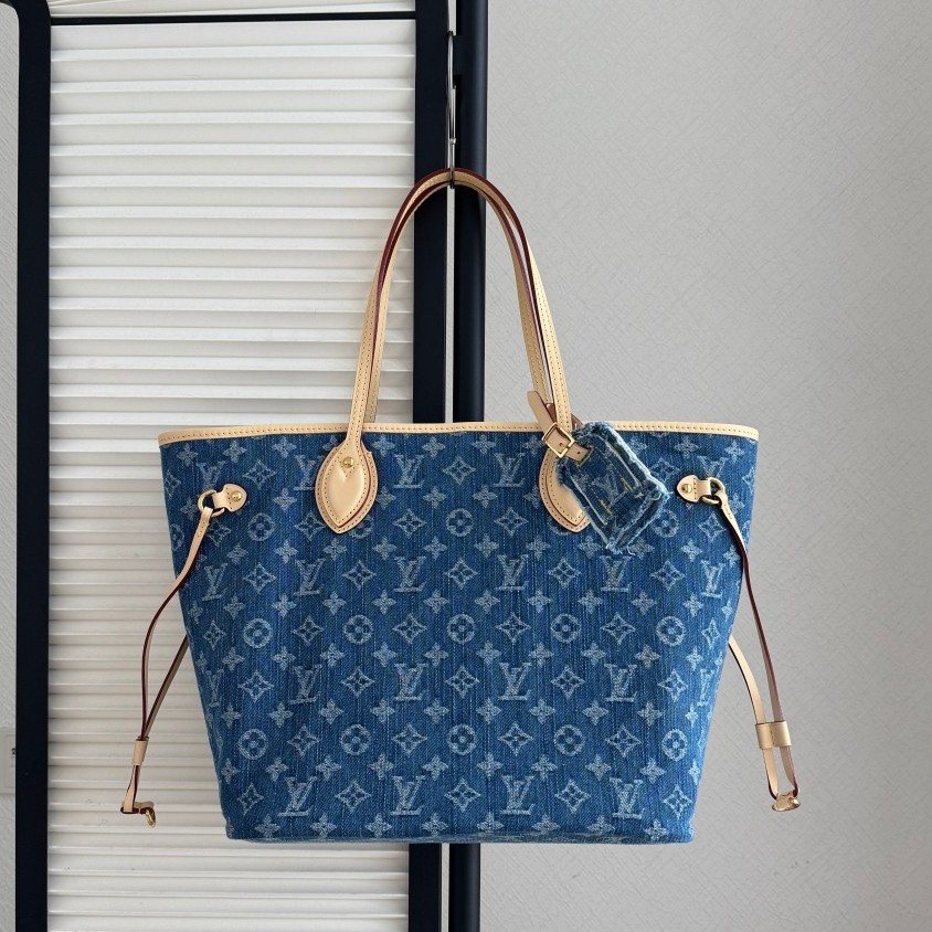 Neverfull 中號丹寧購物袋 M13192_12