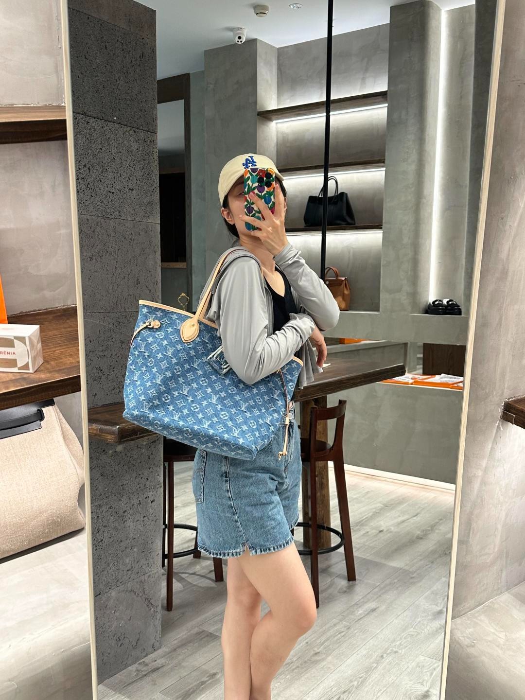 Neverfull 中號丹寧購物袋 M13192_2