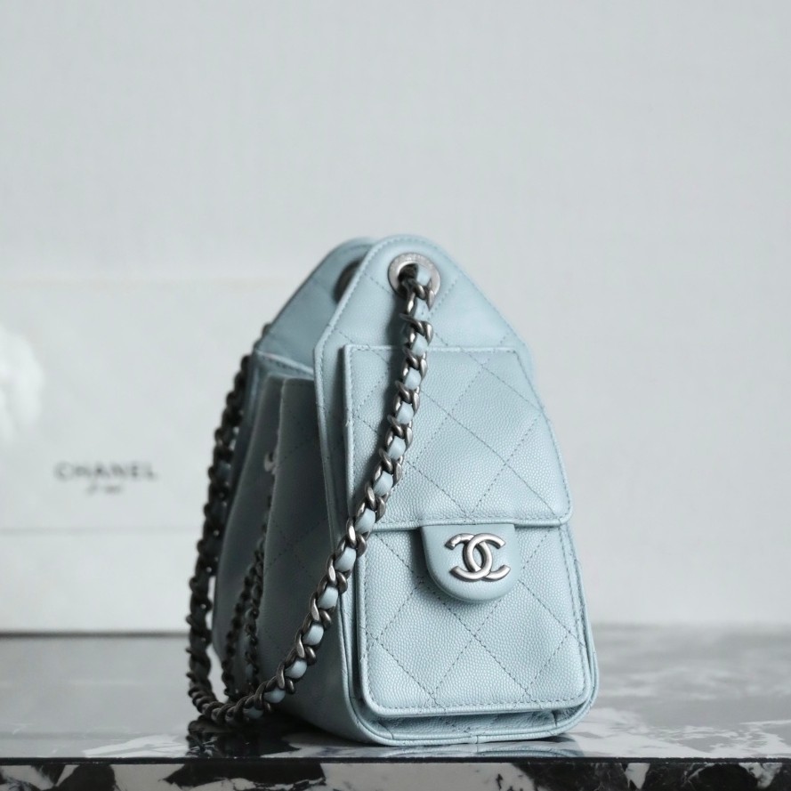 26C 25Bag Mini HandBag霧霾藍古銀_9