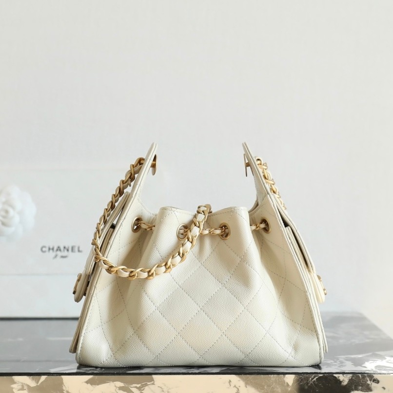 26C 25Bag Mini HandBag球紋米色_7