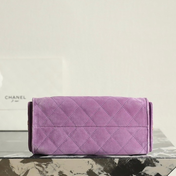 26C 25Bag Mini HandBag麂皮紋紫色_4