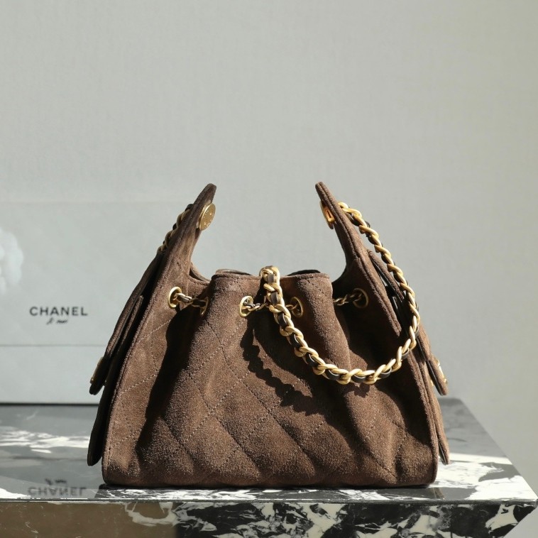 26C 25Bag Mini HandBag麂皮紋巧克力色_6