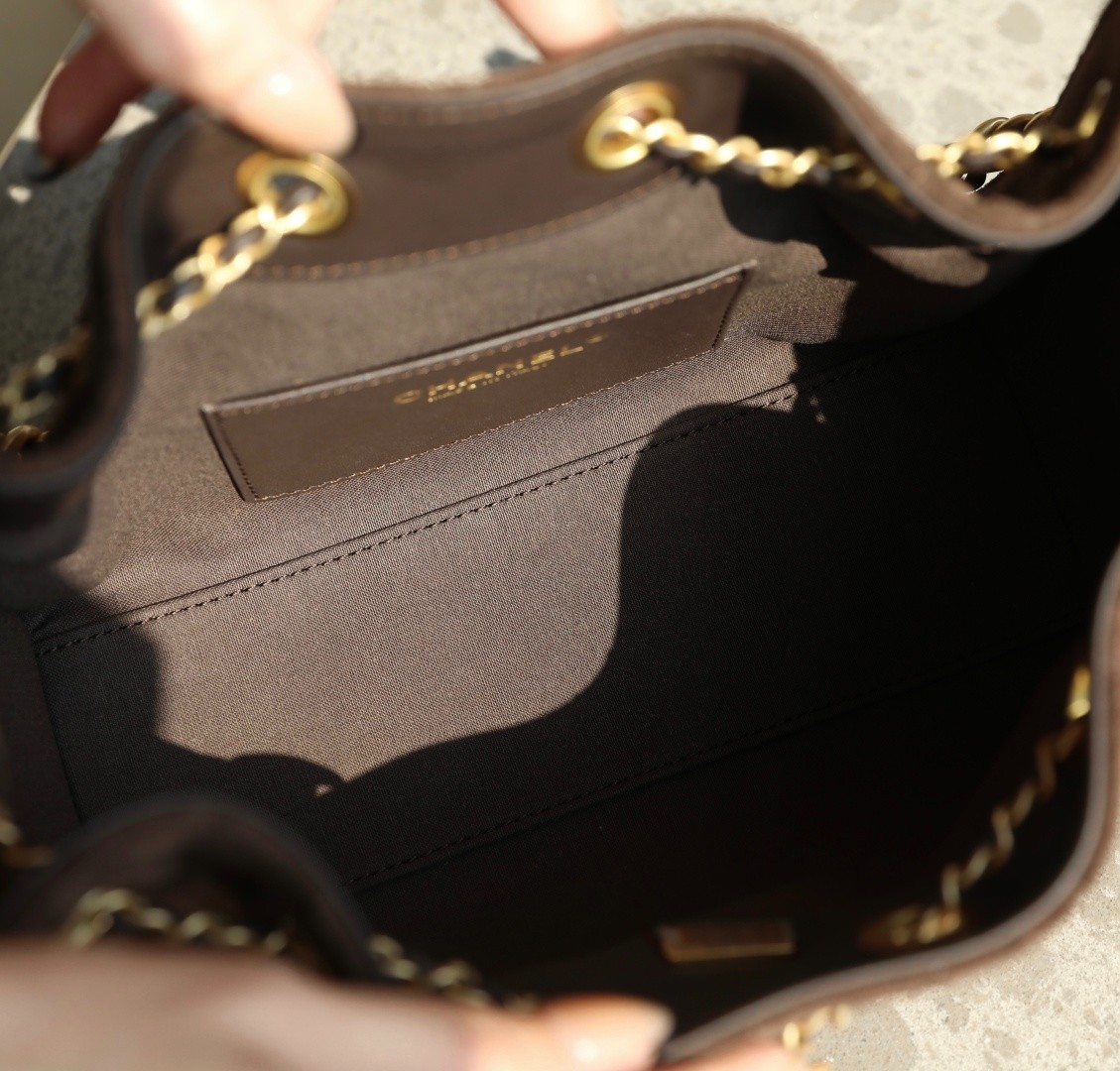 26C 25Bag Mini HandBag麂皮紋巧克力色_3