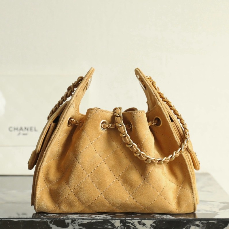 26C 25Bag Mini HandBag麂皮紋巧南瓜黃_6