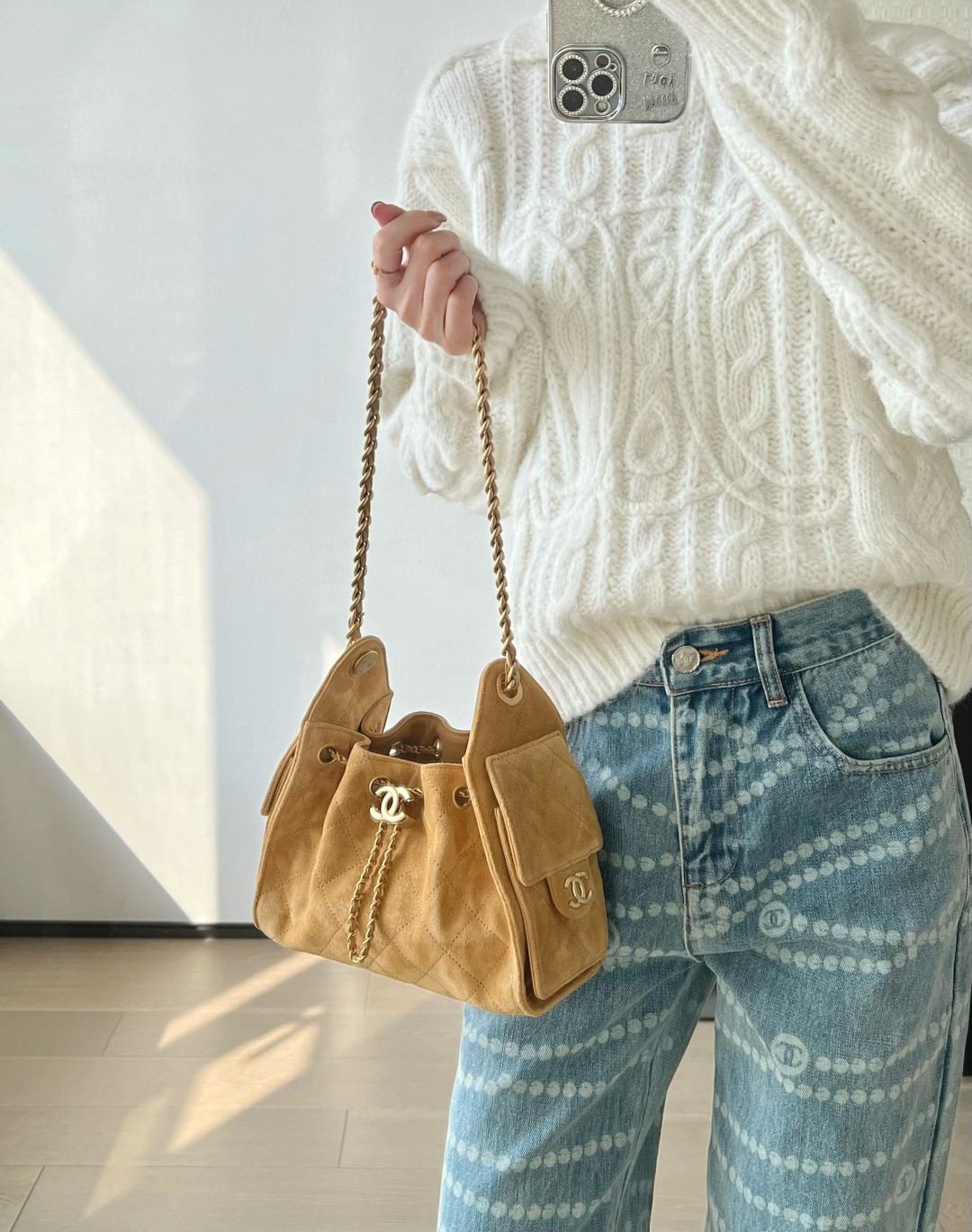 26C 25Bag Mini HandBag麂皮紋巧南瓜黃_12