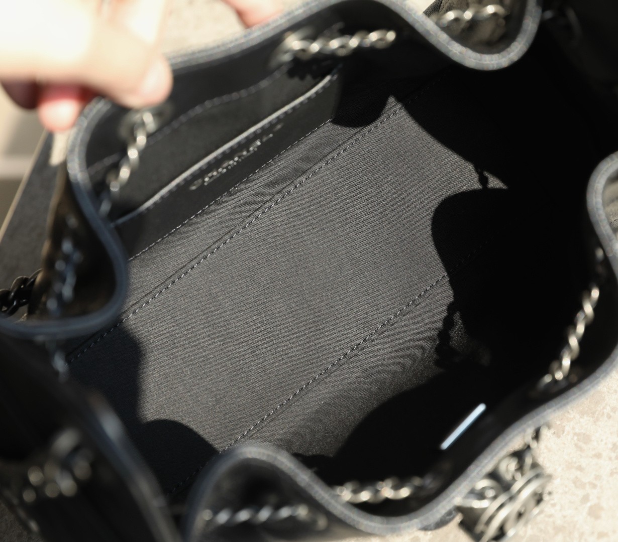 26C 25Bag Mini HandBag球紋黑銀_7