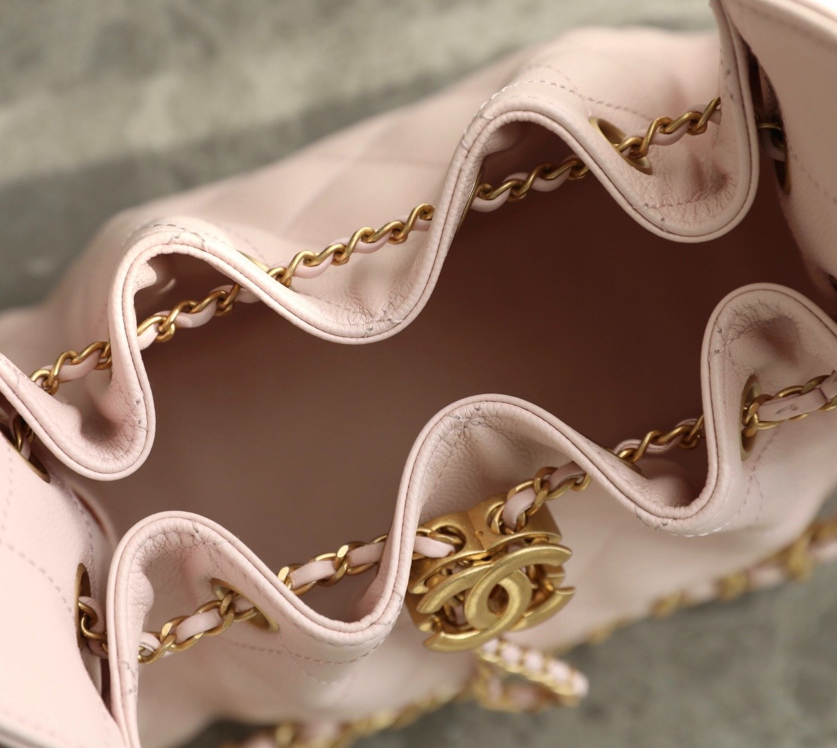 26C 25Bag Mini HandBag球紋淡粉_9