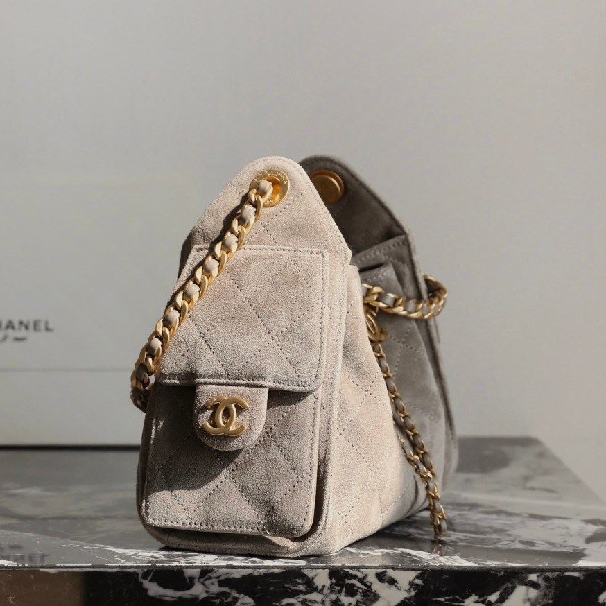 26C 25Bag Mini HandBag麂皮紋大象灰_9