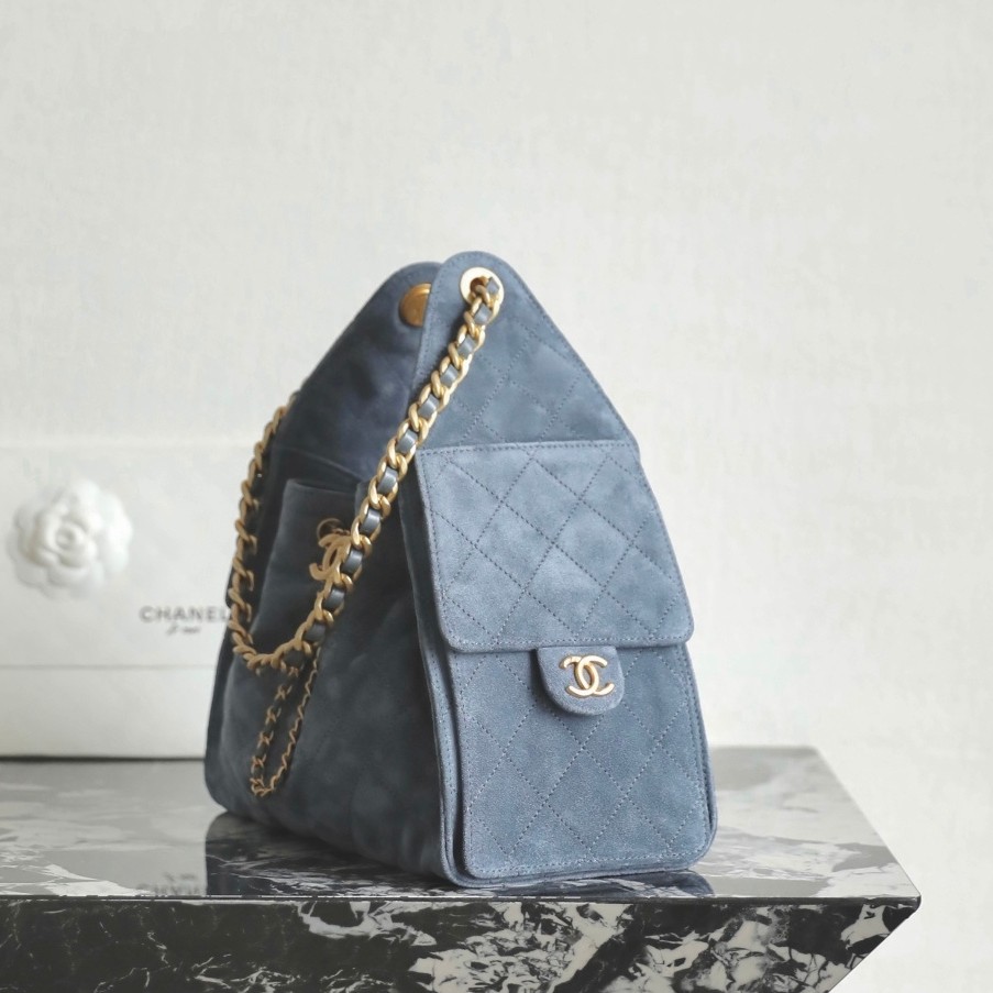 26C 25Bag麂皮紋牛仔藍小號_9