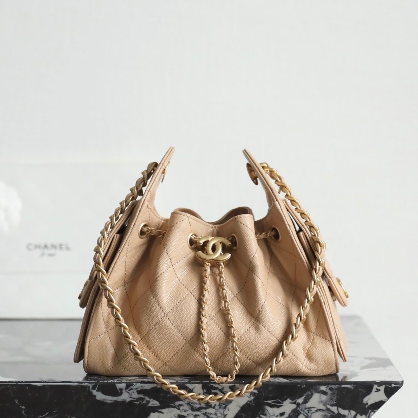 26C 25Bag Mini HandBag球紋奶茶色