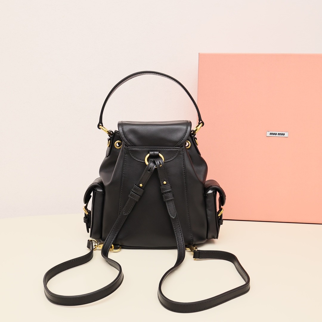 25 新品雙肩包小號黑色_7