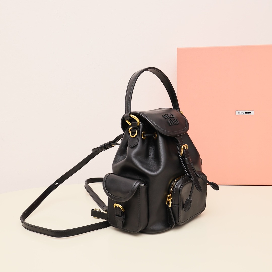 25 新品雙肩包小號黑色_8