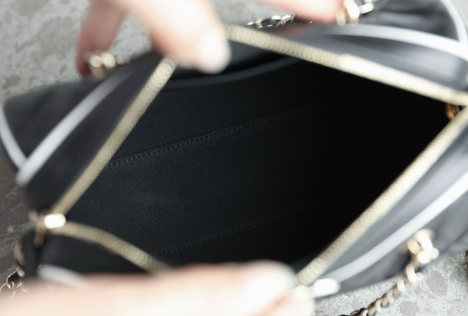 25P春夏羊皮Mini保齡球黑白邊_4