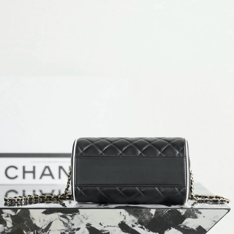 25P春夏羊皮Mini保齡球黑白邊_9