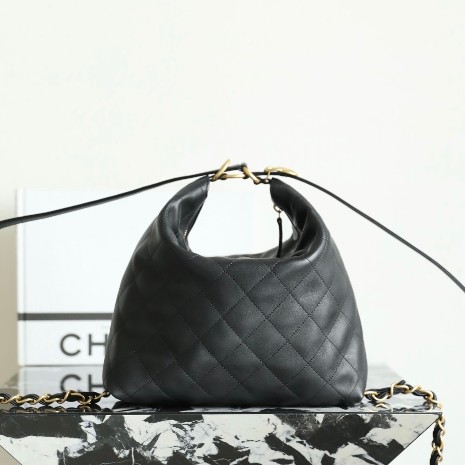 25S春夏Hobo背包 中號黑色_6