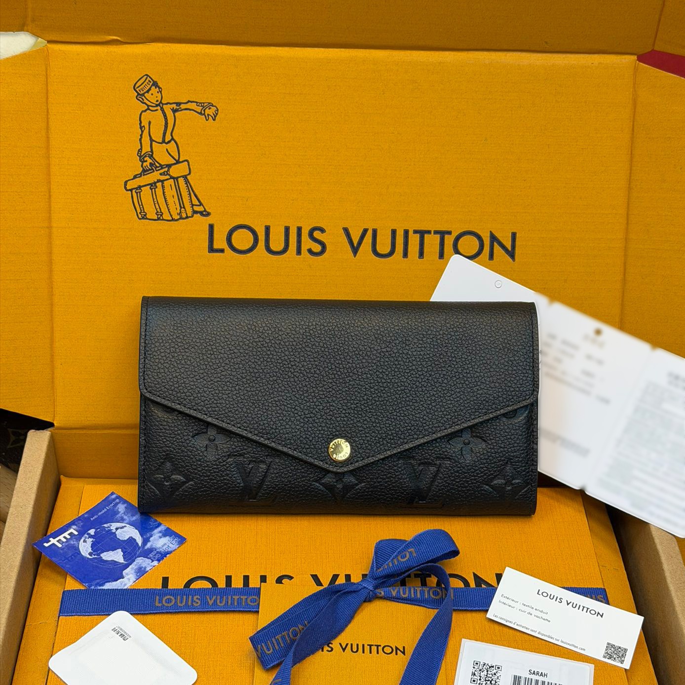 Sarah信封錢夾 黑色