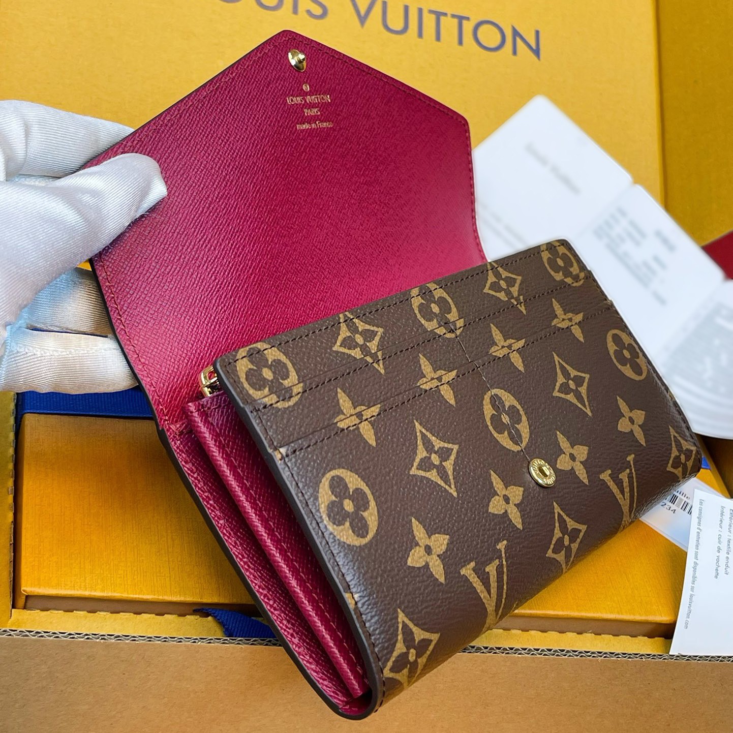 M62234 Sarah 錢包 紫紅色_5