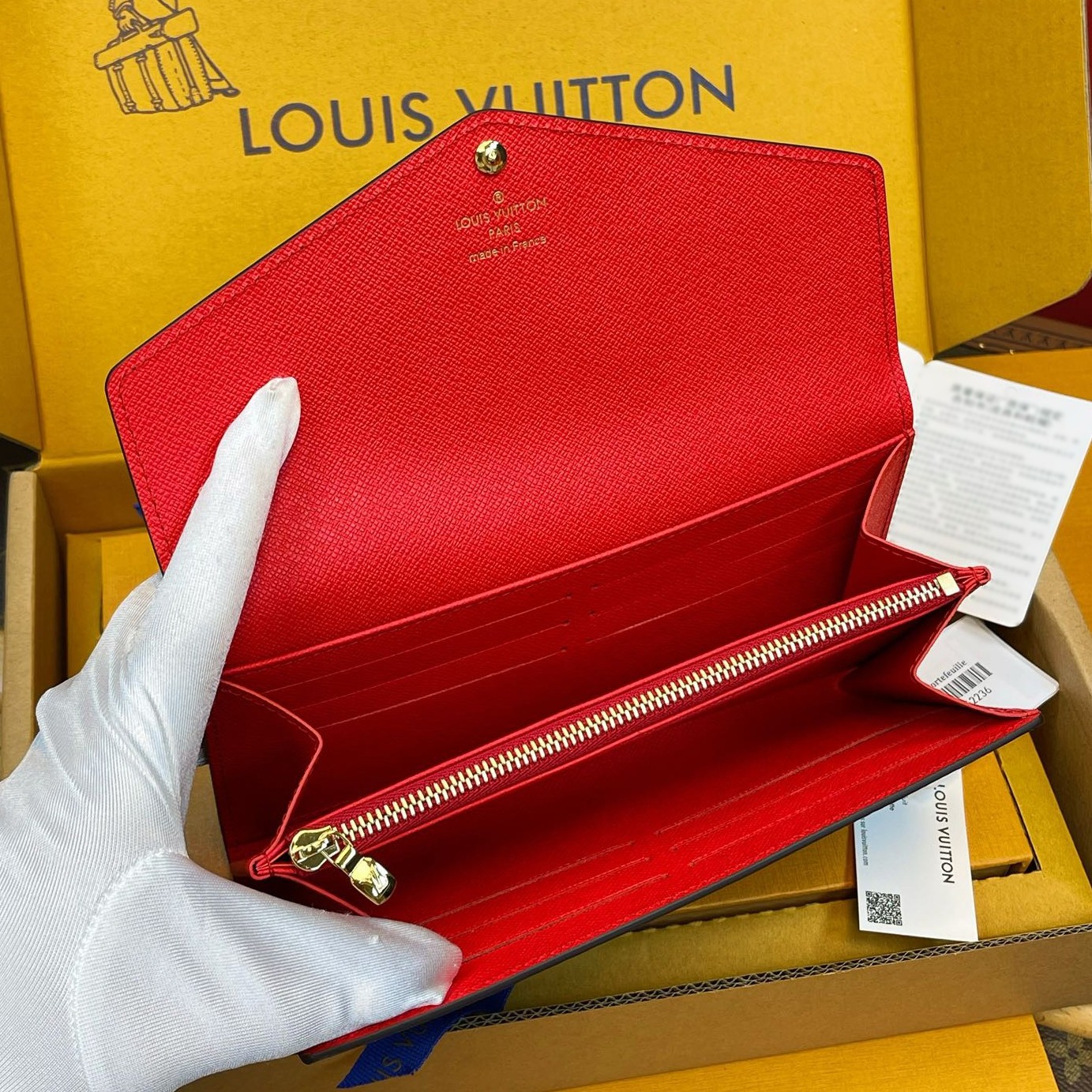 M62236 Sarah 錢包 罌粟紅色_5