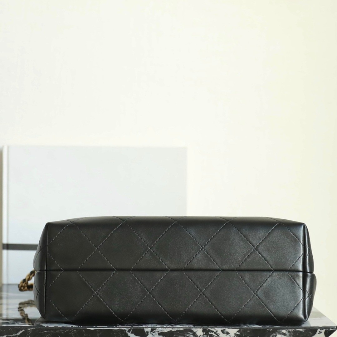 26C早春嬉皮Hobo餃子包黑色大號_6