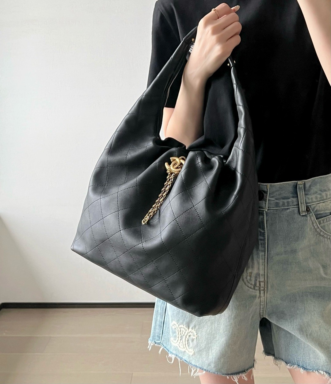 26C Hobo嬉皮包大號黑金_10