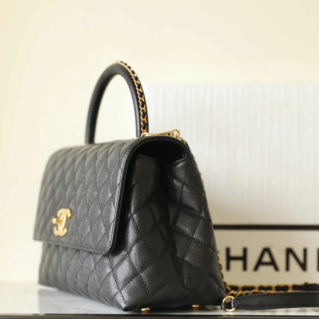 CocoHandle穿鏈手柄口蓋黑色中號_3