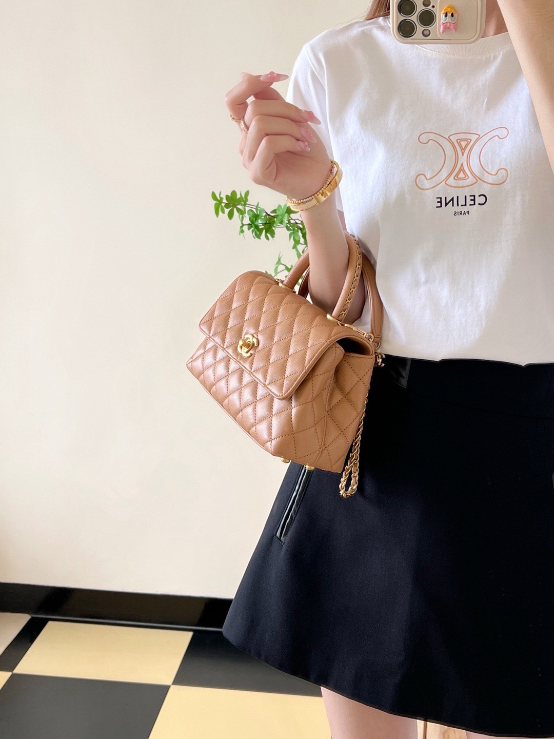 CocoHandle穿鏈手柄焦糖色小號_9