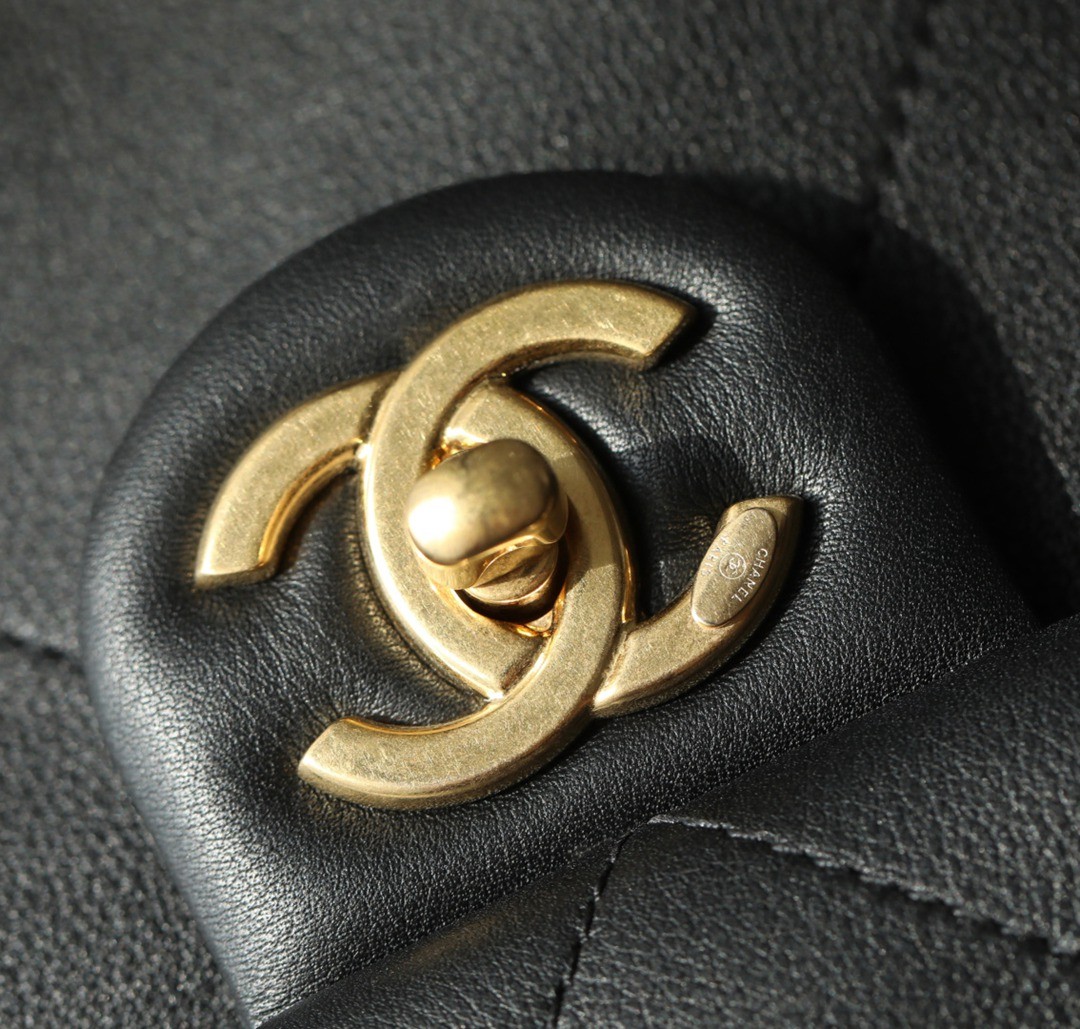 25K粗鏈Hobo嬉皮包中號黑色_7