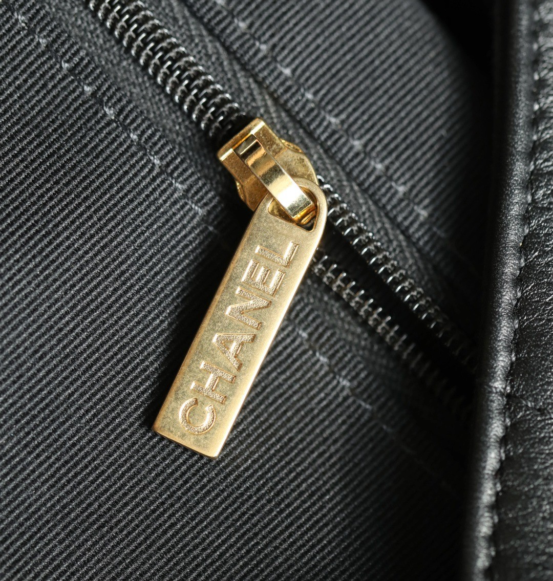 25K粗鏈Hobo嬉皮包中號黑色_10