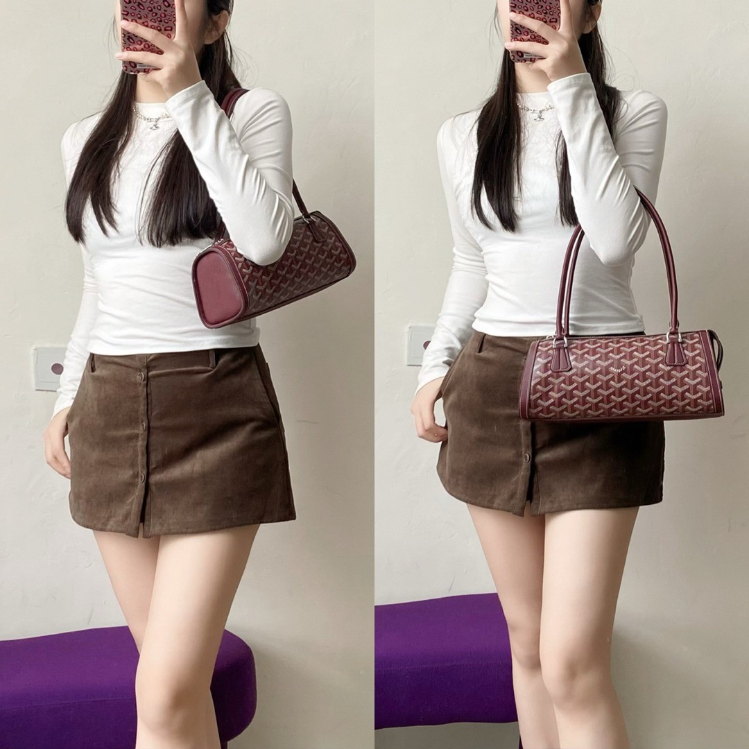 Bonbonniere法棍包酒紅色_2