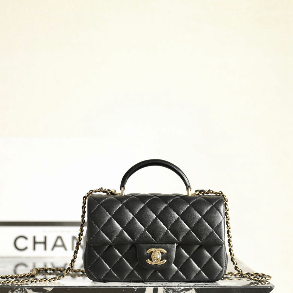 CF大Mini Handle黑色羊皮