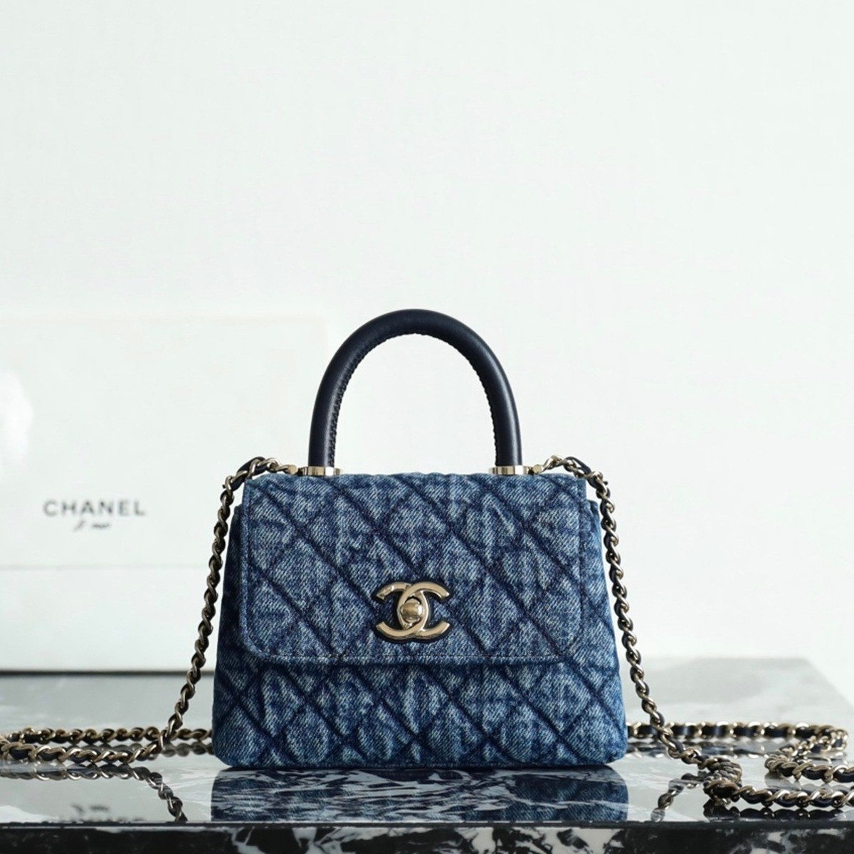 26P Minicocohandle丹寧牛仔