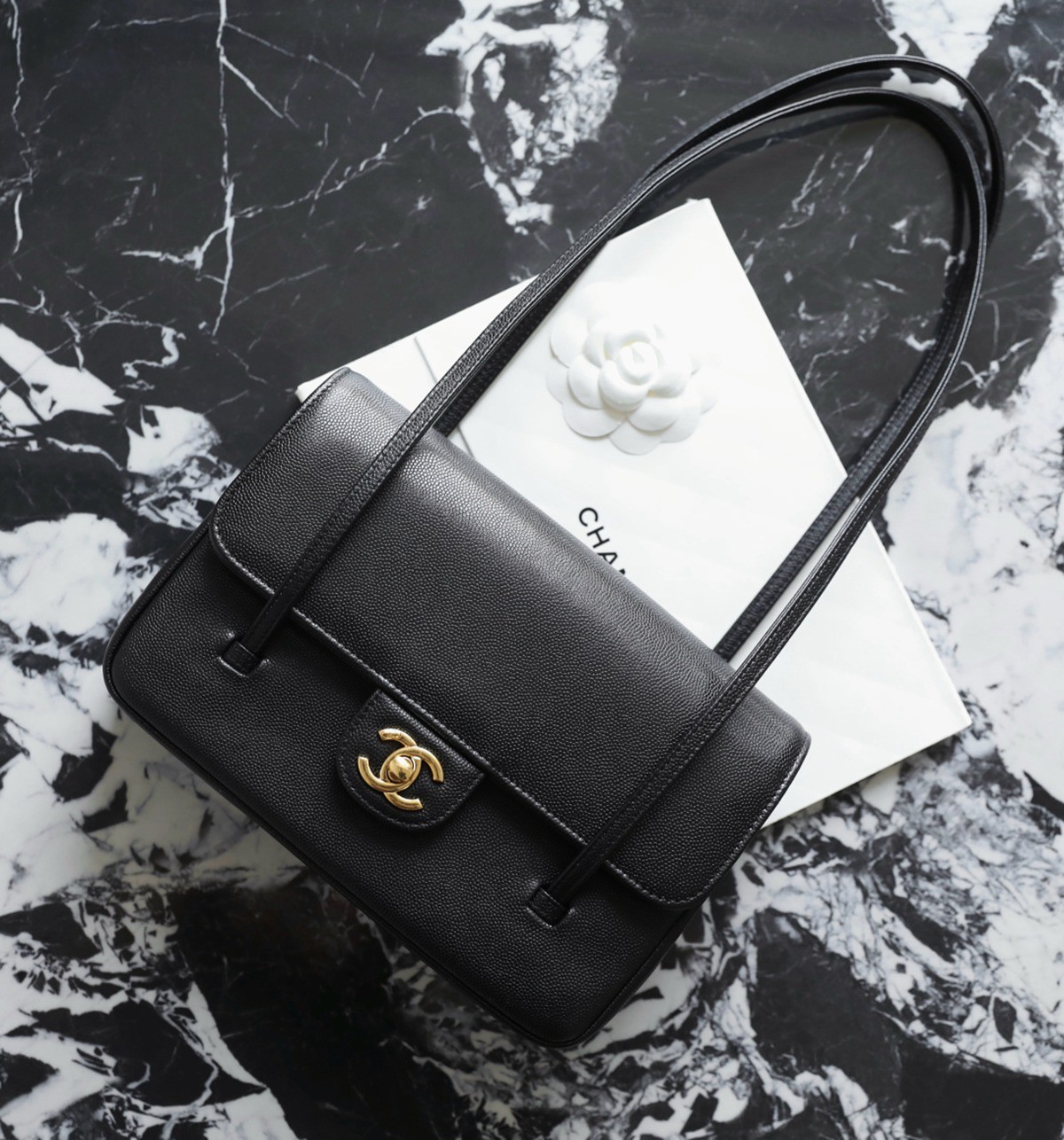 26P春夏皮肩帶小號口蓋包黑色_5