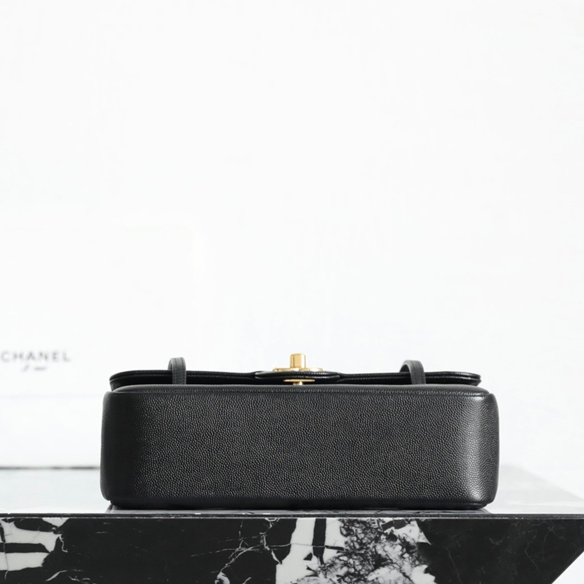 26P春夏皮肩帶小號口蓋包黑色_8