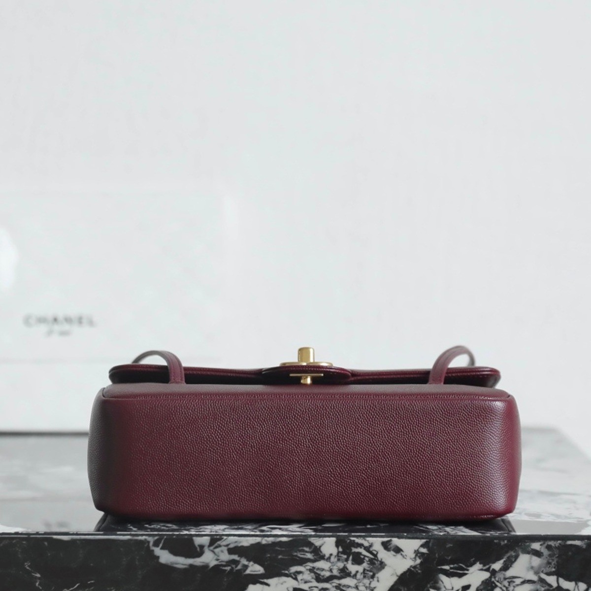 26P春夏皮肩帶口蓋包小號酒紅_7