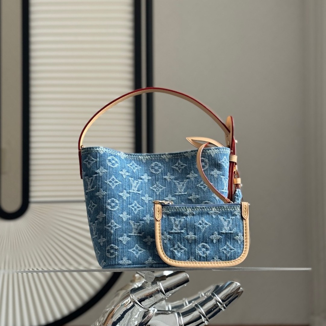 M28107All In BB丹寧牛仔水桶包