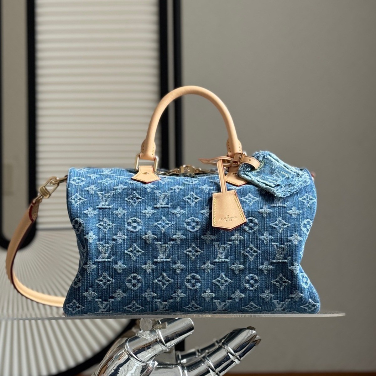 M14430 Speedy Soft 30丹寧波士頓包藍色