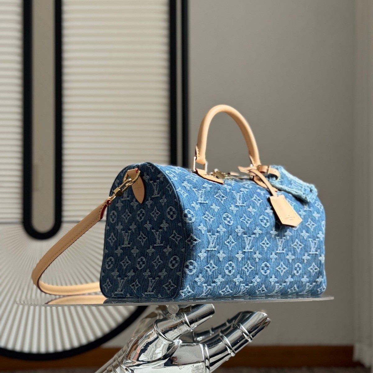 M14430 Speedy Soft 30丹寧波士頓包藍色_3