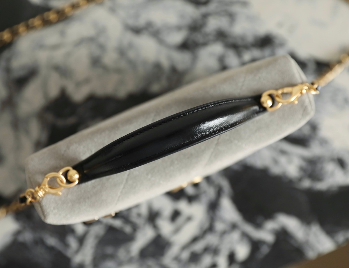 26S拼色Lp盒子包麂皮灰_11