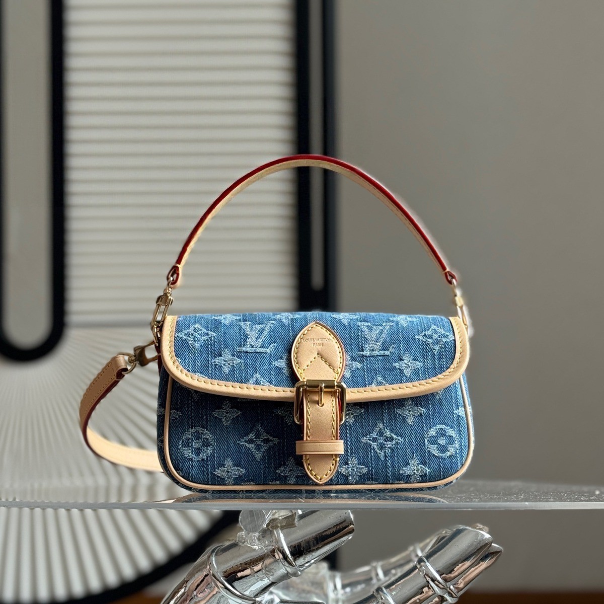 M27700 Nano Diane丹寧牛仔法棍包