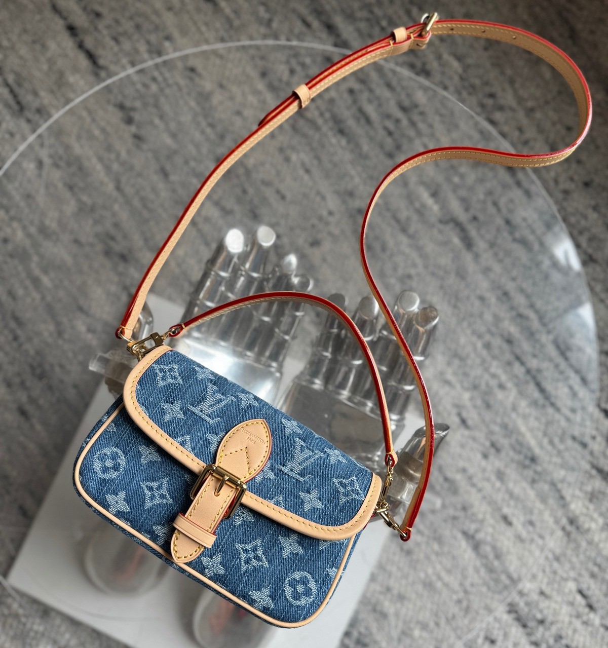 M27700 Nano Diane丹寧牛仔法棍包_6