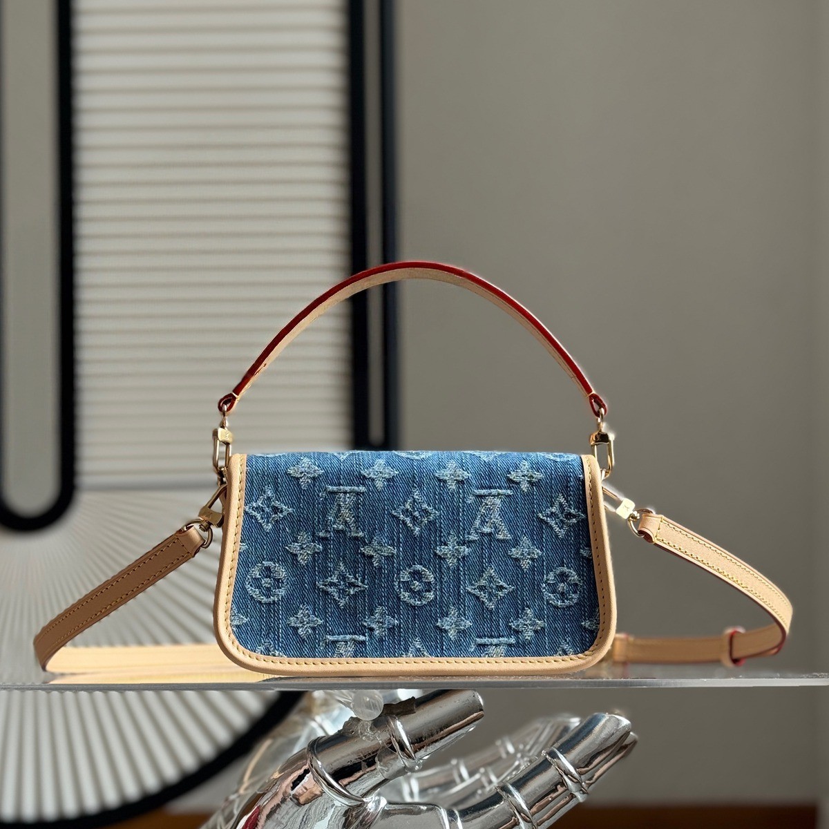 M27700 Nano Diane丹寧牛仔法棍包_8