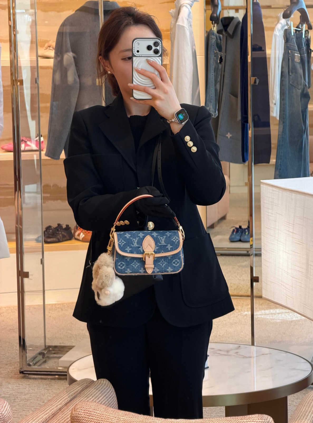 M27700 Nano Diane丹寧牛仔法棍包_2