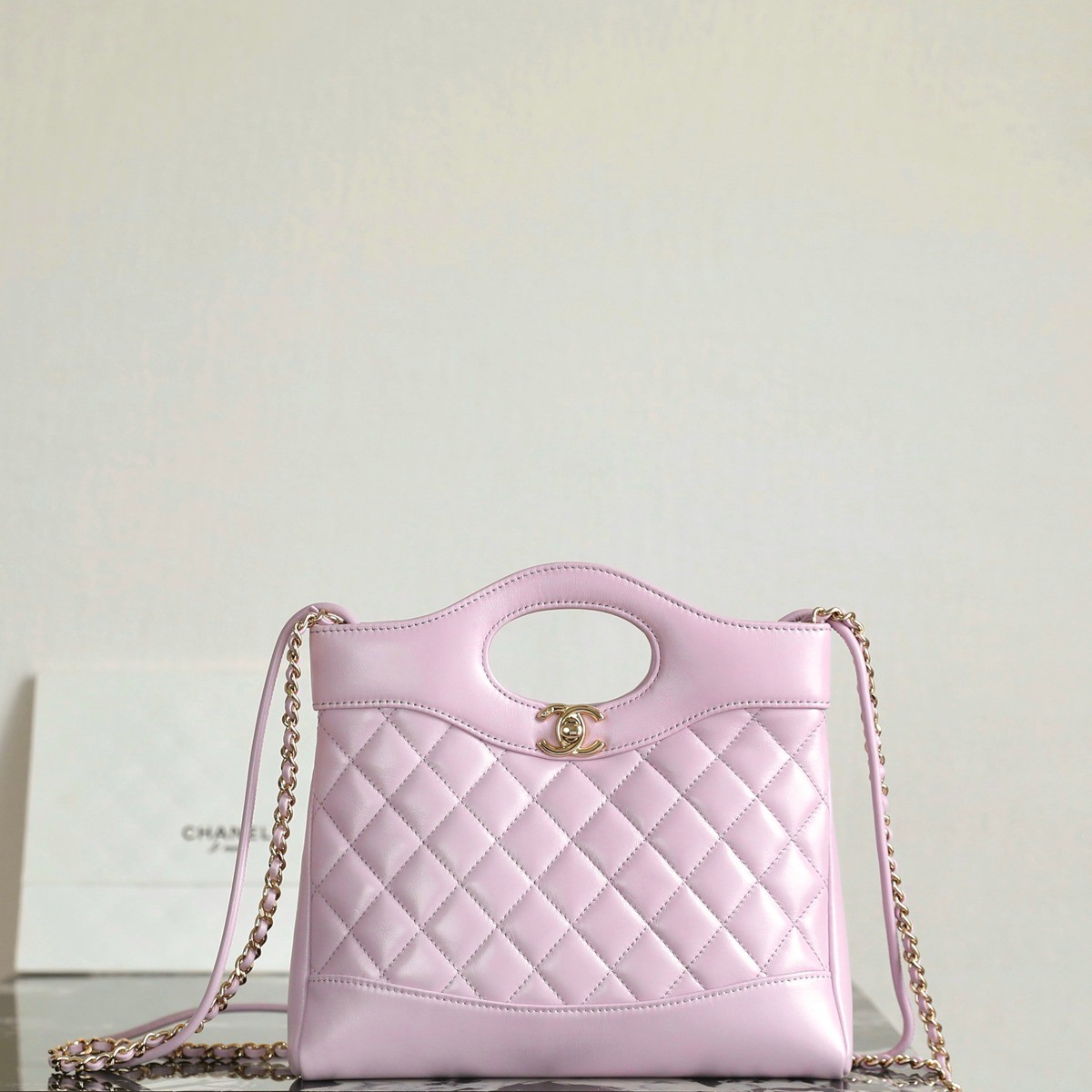 31Bag Mini亮面小羊皮 粉紫