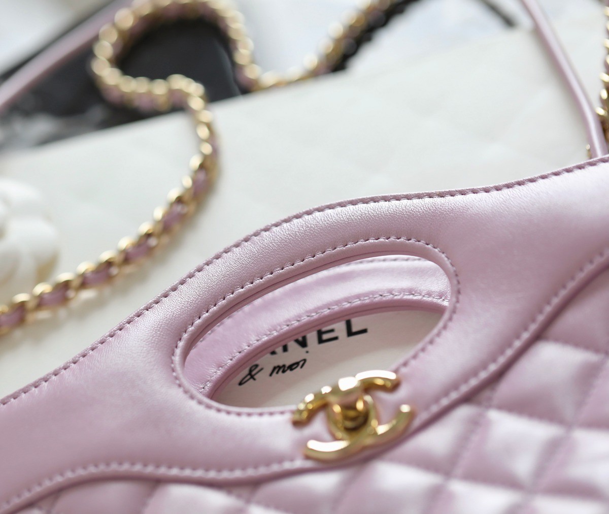 31Bag Mini亮面小羊皮 粉紫_7