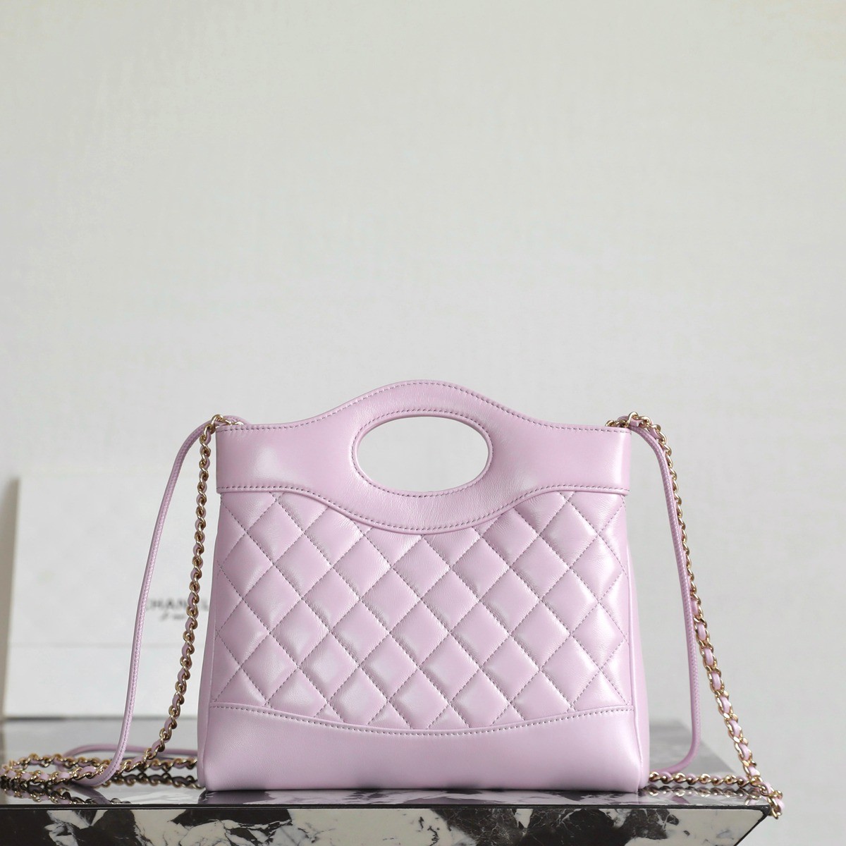 31Bag Mini亮面小羊皮 粉紫_3