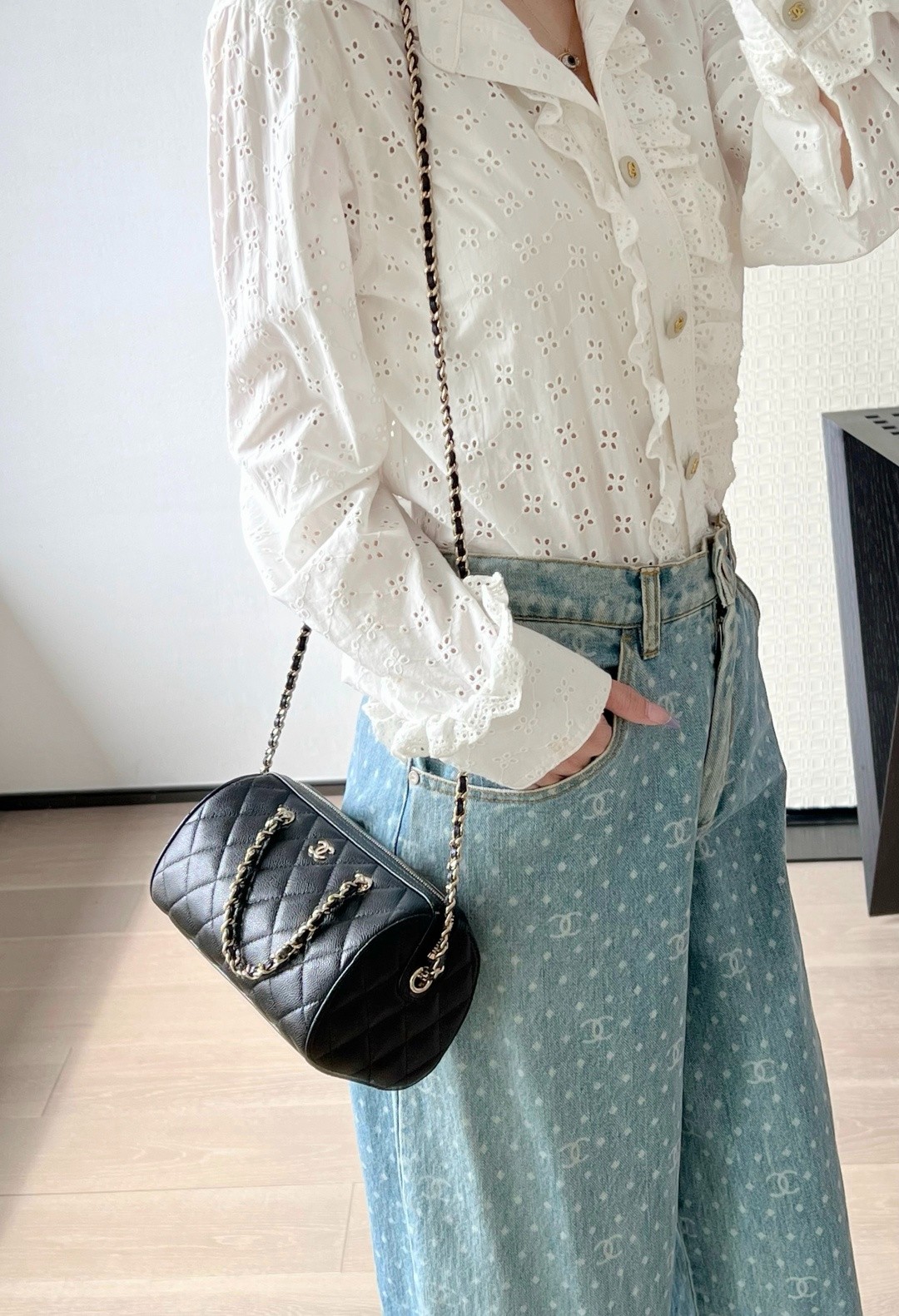 25P春夏中球紋Mini保齡球包黑色_2