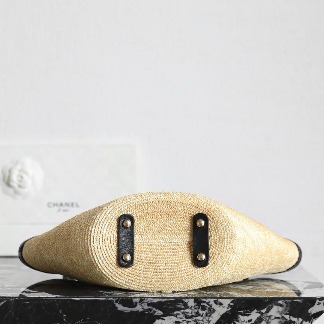 26M CocoHeach系列 草編購物袋/丹寧牛仔小號_7