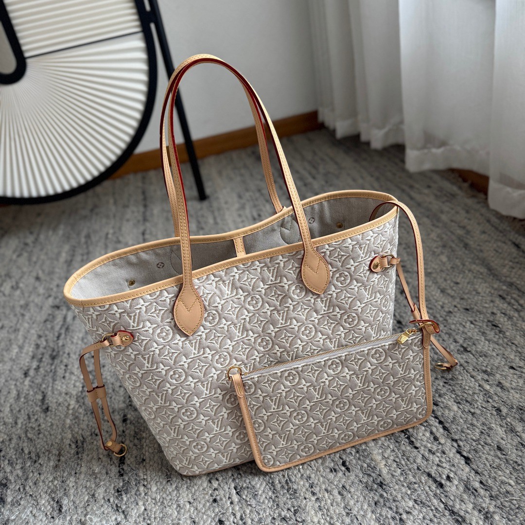 M2A381 Neverfull 中號提花購物袋_8